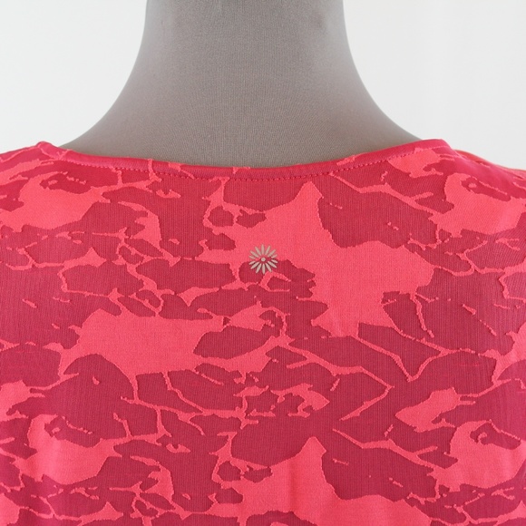 Tangerine Tops Womens Workout Tank Xl Pink Burnout Loose